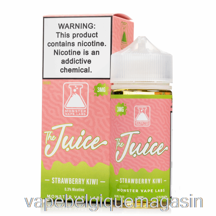 Vape Belgique Fraise Kiwi - Le Jus - 100ml 3mg